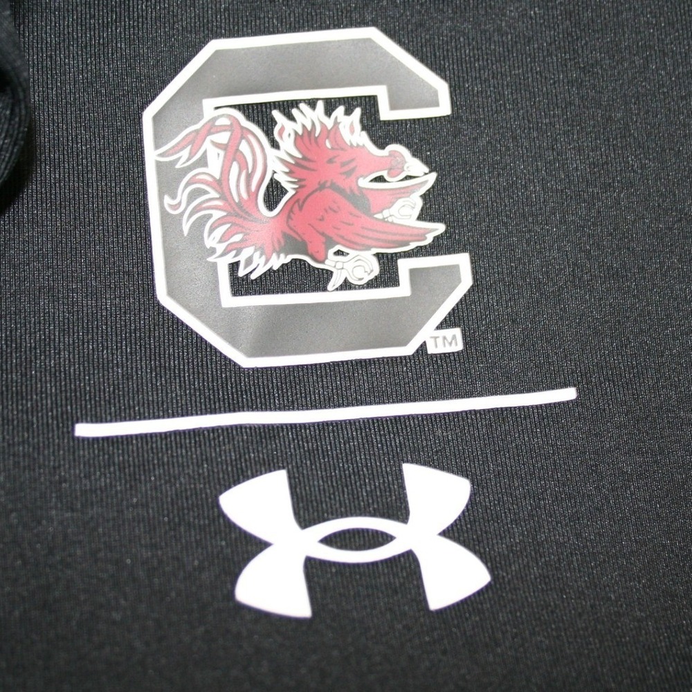 Under Armour South Carolina Gamecocks Polo Shirt Mens XL Black HeatGear Loose - Picture 5 of 8